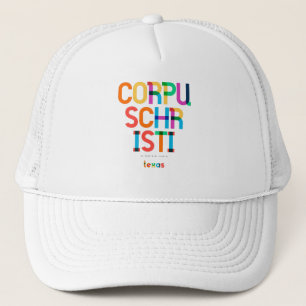 Gorra De Camionero Corpus Christi Texas Mid Century, Pop Art,