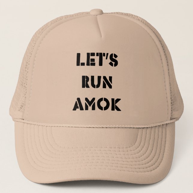 Gorra De Camionero Corramos Amok (Anverso)