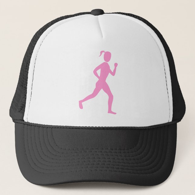 Gorra De Camionero Corredora (hembra) - Rosa (Anverso)