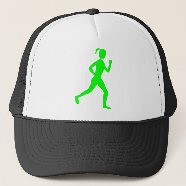Gorra De Camionero Corredora (mujer) - Verde (Anverso)