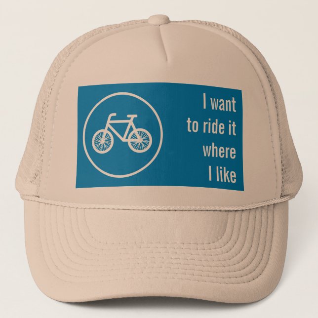 Gorra De Camionero Correr en bicicleta (Anverso)