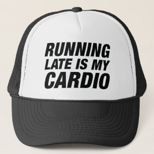 Gorra De Camionero Correr tarde es mi cardio