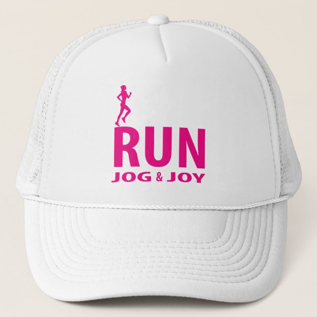 Gorra De Camionero Correr, trotar y alegría (Anverso)