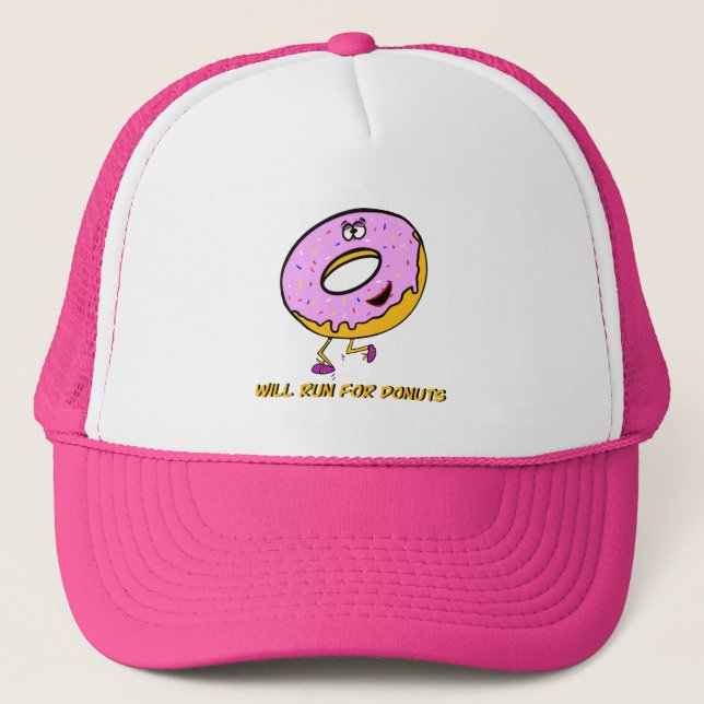 Gorra De Camionero Correrán por donuts (Anverso)