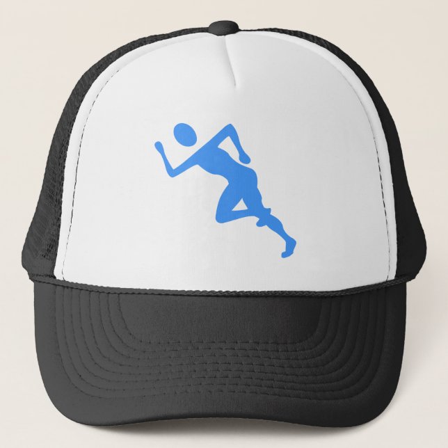 Gorra De Camionero Corriendo - Azul bebé (Anverso)