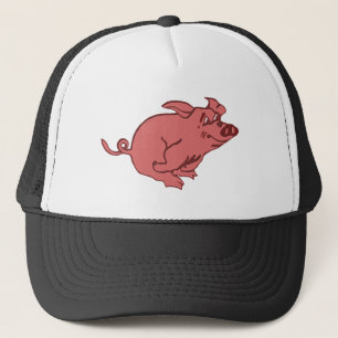 Gorra De Camionero corriendo cerdo running pig