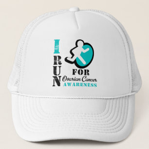 Gorra De Camionero Corro para la conciencia del cáncer ovárico