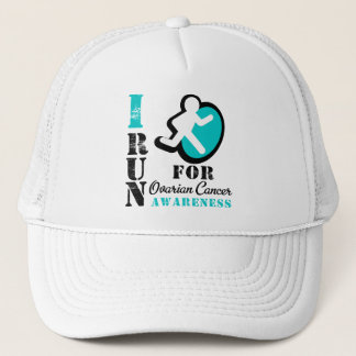 Gorra De Camionero Corro para la conciencia del cáncer ovárico