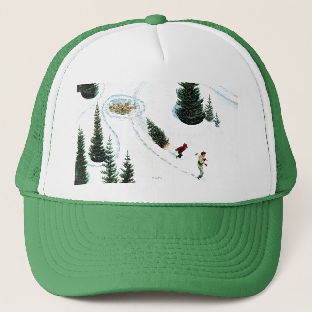 Gorra De Camionero Corte del árbol (Anverso)