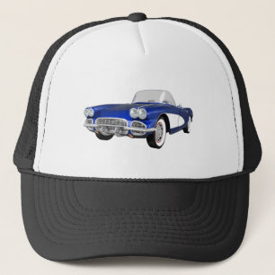 Gorra De Camionero Corvette C1: Fin azul: