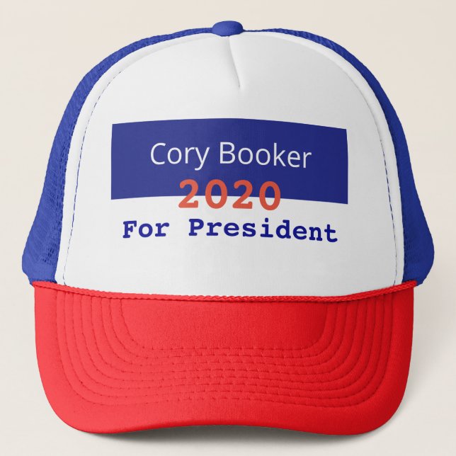 Gorra De Camionero Cory Booker para las elecciones presidenciales de  (Anverso)