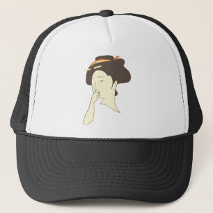 Gorra De Camionero Cosecha de la nariz del geisha