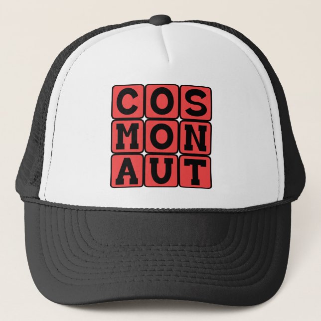 Gorra De Camionero Cosmonauta, astronauta soviético (Anverso)