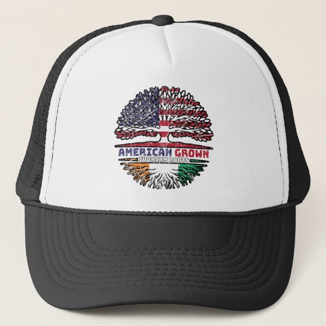 Gorra De Camionero Costa de Marfil Marfileña Norteamérica Bandera de  (Anverso)