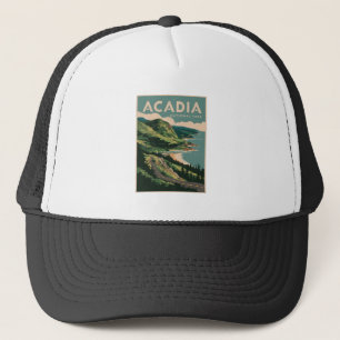 Gorra De Camionero Costa del Parque Nacional de Acadia