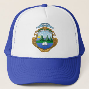 Gorra De Camionero Costa Rica (escudo de armas/bandera)