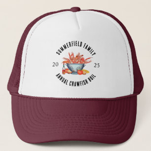 Gorra De Camionero Costumbre anual de hervir cangrejos de río para fa