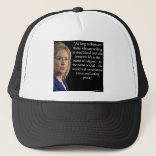 Gorra De Camionero Cota de Hillary Clinton sobre religión