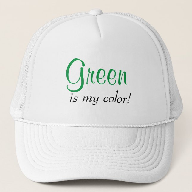Gorra De Camionero Cota Verde Es Mi Color  (Anverso)
