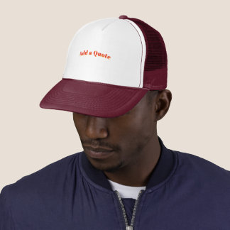 Gorra De Camionero Cotización de color granate espuma personalizada g