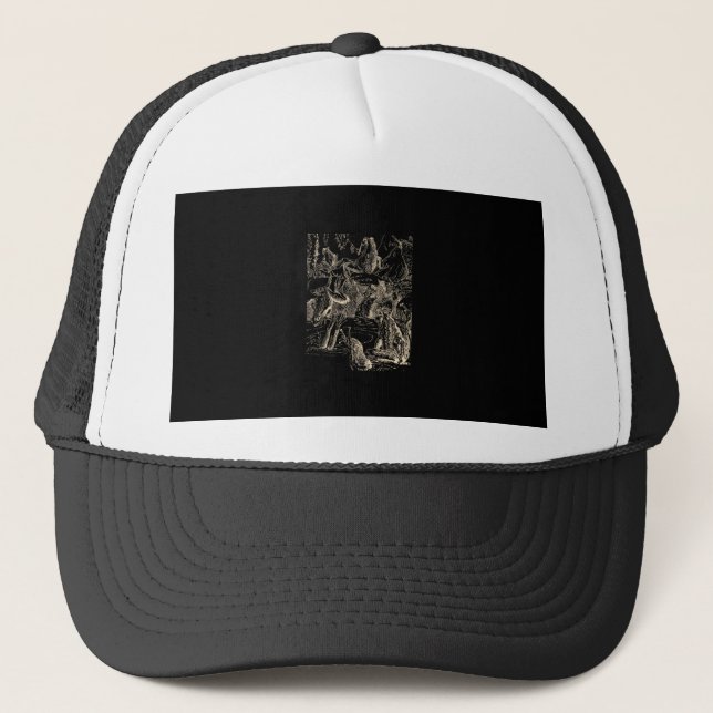 Gorra De Camionero Cottagecore Goblincore Pond Snail Swimming Frog (Anverso)
