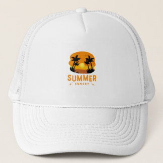 Gorra De Camionero coucher de soleil mer