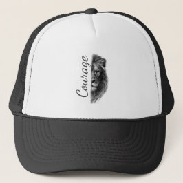 Gorra De Camionero Courage León Artístico Minimal-