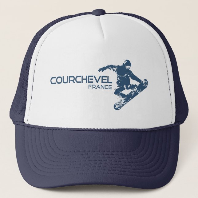 Gorra De Camionero Courchevel France Snowboarder (Anverso)