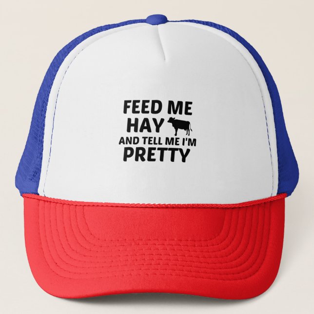 GORRA DE CAMIONERO COW FEED HAY (Anverso)