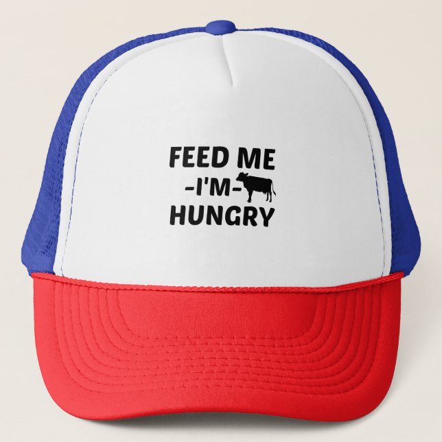 GORRA DE CAMIONERO COW HUNGRY FEED (Anverso)