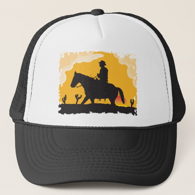 Gorra De Camionero Cowboy de Sunset (Anverso)