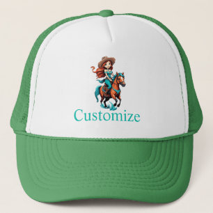 Gorra De Camionero Cowgirl Riding Pony Thunder_Cove