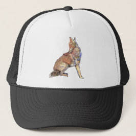 Gorra De Camionero Coyote de agua, animal, fauna natural