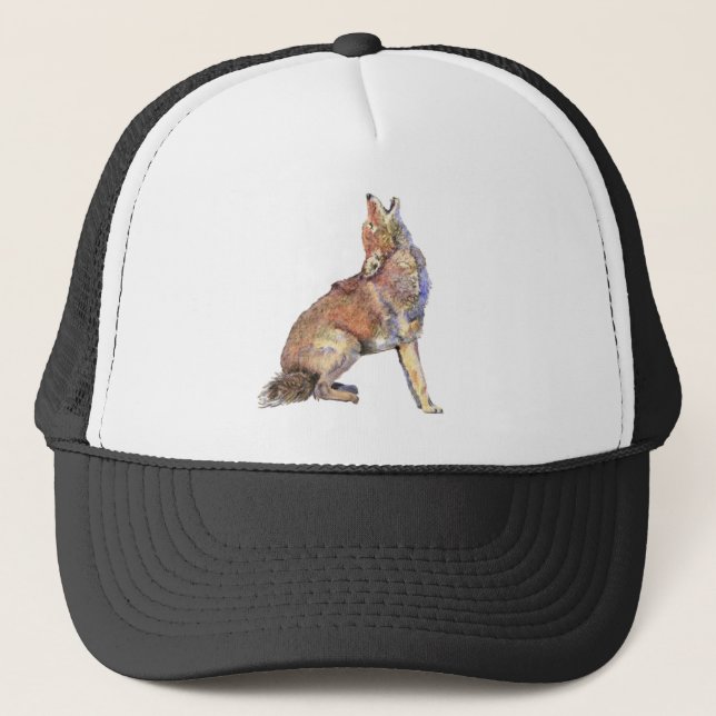 Gorra De Camionero Coyote de agua, animal, fauna natural (Anverso)