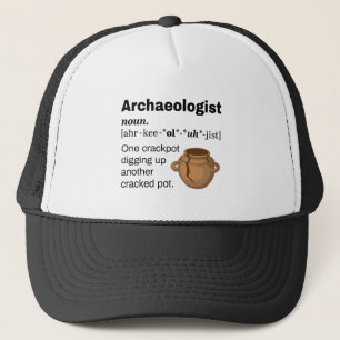 Gorra De Camionero Crackpot de definición de arqueólogo