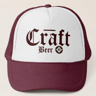 Gorra De Camionero Craft Beer Hops Burgundy