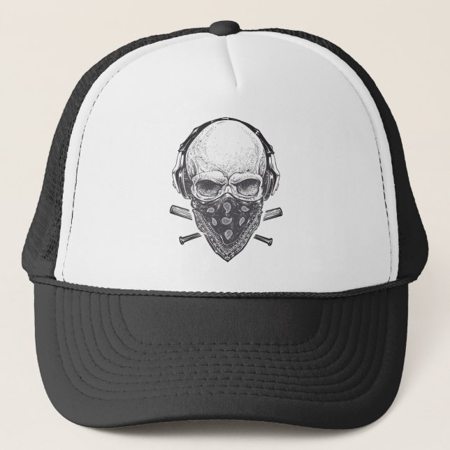 Gorra De Camionero Cráneo (Anverso)