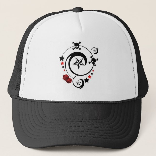 Gorra De Camionero Cráneo afortunado (Anverso)
