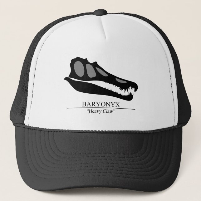 Gorra De Camionero Cráneo de Baryonyx (Anverso)