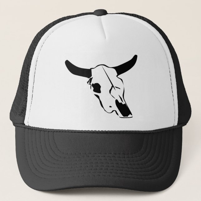 Gorra De Camionero Cráneo de Bull (Anverso)