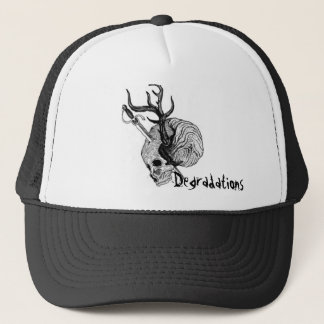 Gorra De Camionero Cráneo de la asta de las degradaciones