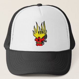 Gorra De Camionero Cráneo de llamas