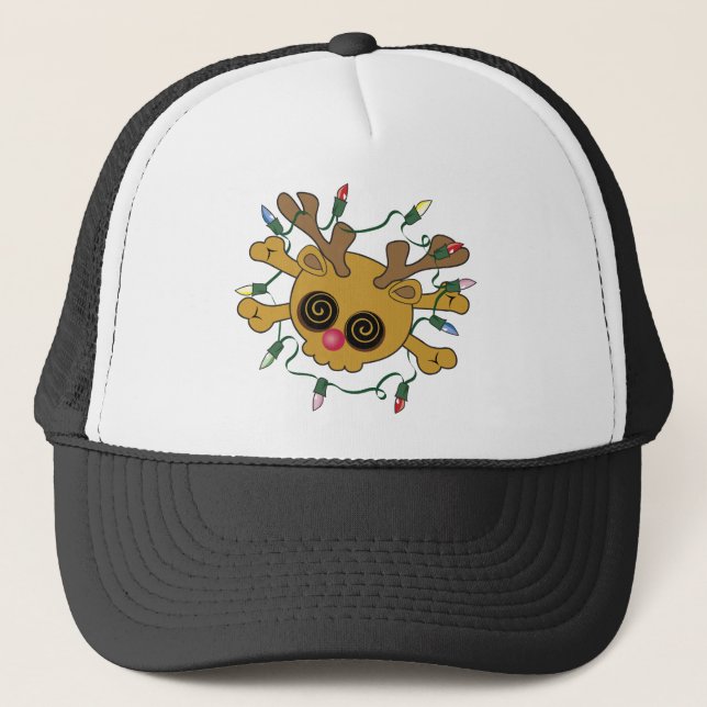 Gorra De Camionero Cráneo de renos (Anverso)