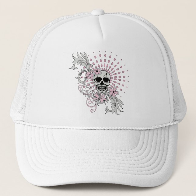 Gorra De Camionero Cráneo de Vintage (Anverso)