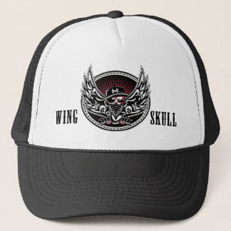 Gorra De Camionero CRÁNEO del ALA ancho