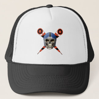 Gorra De Camionero Cráneo del fútbol con los marcadores del casco y