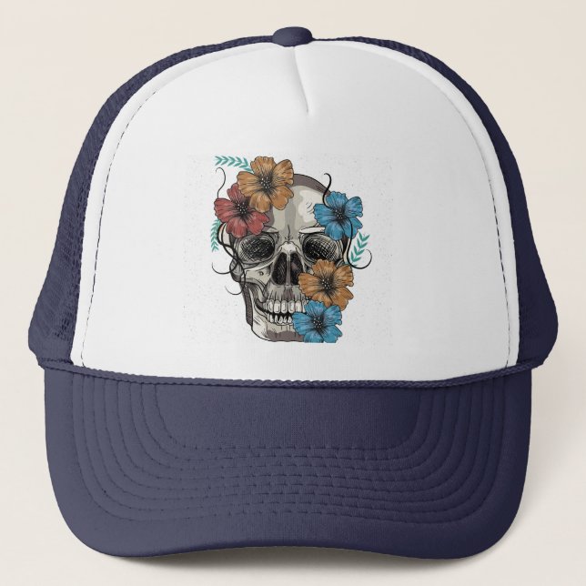 Gorra De Camionero Cráneo principal de las mujeres mexicanas muertas (Anverso)