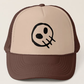 Gorra De Camionero Cráneo-Top del logotipo de la extinción