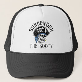Gorra De Camionero Cráneo tuerto y bandera pirata del pirata