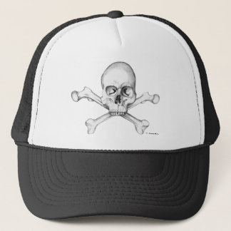 Gorra De Camionero Cráneo y bandera pirata